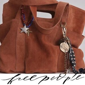 Free People Suede Caravan Tote❤️NWOT